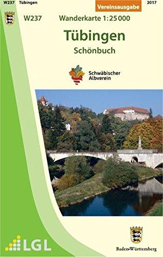 Tübingen - Schönbuch: Wanderkarte 1:25.000 (Karte des Schwäbischen Albvereins)