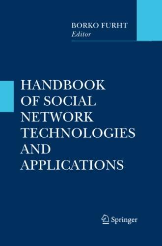 Handbook of Social Network Technologies and Applications