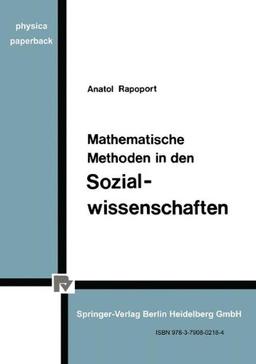 Mathematische Methoden in den Sozialwissenschaften (Physica-Paperback)