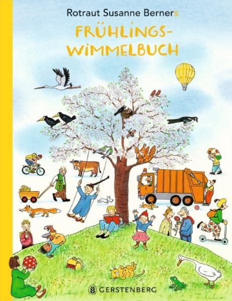 Frühlings-Wimmelbuch - Sonderausgabe: Pappausgabe mit echter Buchdecke