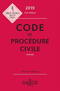 Code de procédure civile 2019, annoté