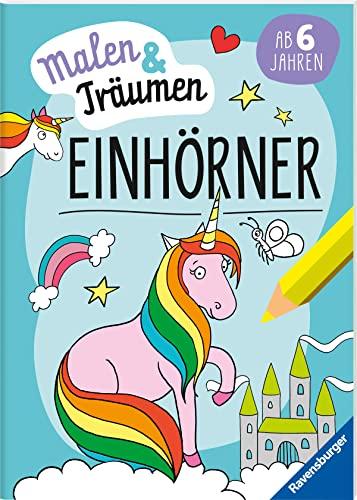 Ravensburger Einhörner - malen und träumen - 24 Ausmalbilder für Kinder ab 6 Jahren - Einhorn-Motive zum Entspannen