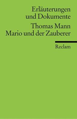 Thomas Mann 'Mario und der Zauberer'