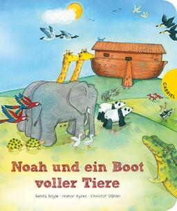 Noah und ein Boot voller Tiere