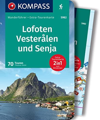 KOMPASS Wanderführer 5982 Lofoten, Vesterålen und Senja, 70 Touren: Wanderführer mit Extra-Tourenkarten und Höhenprofilen, GPX-Daten zum Download