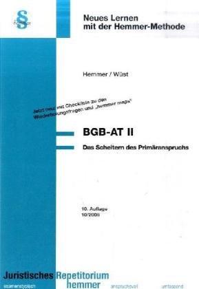 BGB-AT 2 - Scheitern des Primäranspruchs