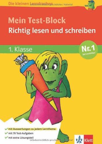 Die kleinen Lerndrachen, Mein Test-Block Richtig lesen und schreiben 1. Klasse