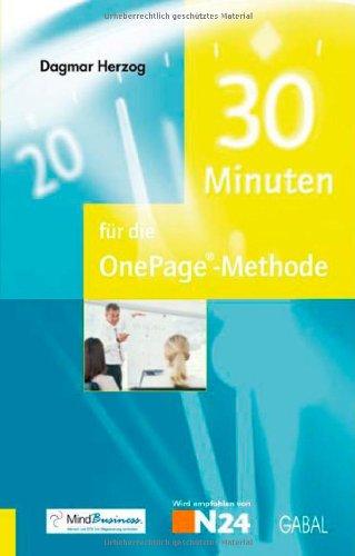 30 Minuten für die One-Page-Methode