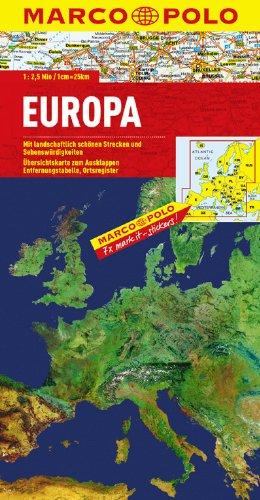 MARCO POLO Länderkarte Europa physisch 1:2,5 Mio.