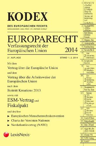 KODEX Europarecht - Verfassungsrecht der Europäischen Union 2014