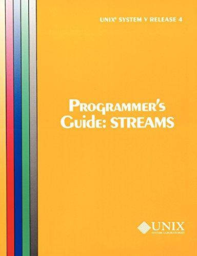 Unix System V Release 4 Programmer's Guide Streams (Uniprocessor Version) (AT&T UNIX System V, Release 4)