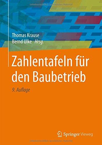 Zahlentafeln für den Baubetrieb