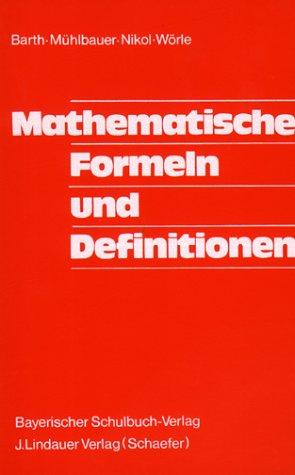 Mathematische Formeln und Definitionen