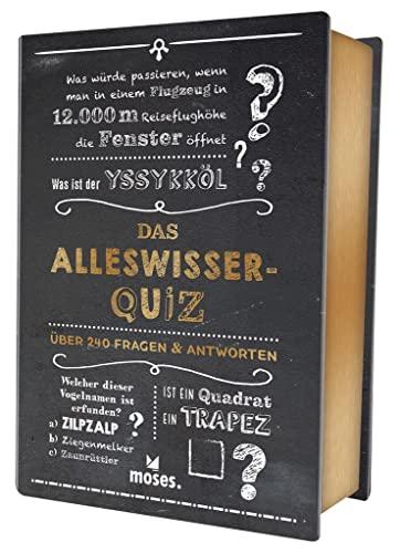 moses. Quiz-Box - Das Alleswisser-Quiz, Der umfassende Wissenstest mit 240 Fragen, Für Kinder ab 12 Jahren und Erwachsene, 100 Karten in einer schönen Box (Quiz-Boxen)