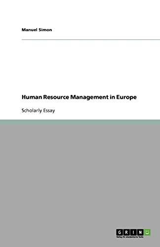 Human Resource Management in Europe