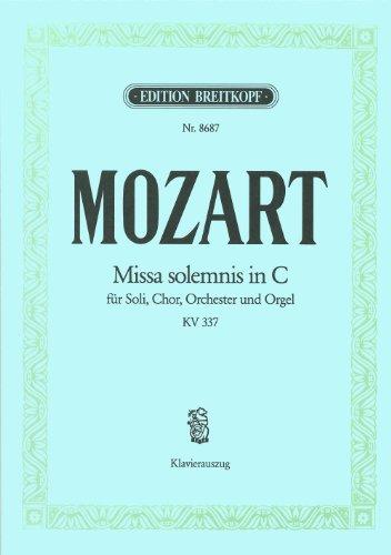 Missa solemnis C-dur KV 337 - Breitkopf Urtext - Klavierauszug (EB 8687)