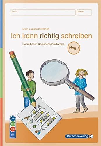 Mein Lupenschreibheft 1 - Ich kann richtig schreiben - Ausgabe mit Artikelkennzeichnung (DaZ): Schreiben in Kästchenschreibweise: Mein Lupenschreibheft - Schreiben in Kästchenschreibweise