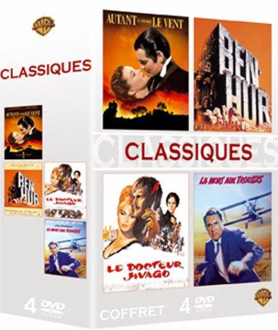 Coffret Grands Classiques 4 DVD : Autant en emporte le vent / Ben Hur / Le docteur Jivago / La Mort aux trousses [FR Import]