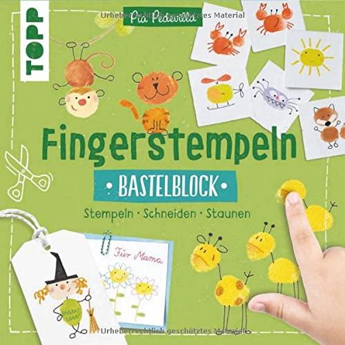 Fingerstempeln. Bastelblock