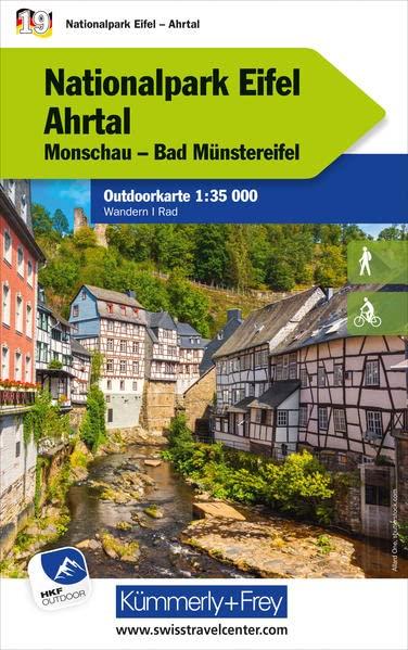 Nationalpark Eifel Ahrtal Nr. 19 Outdoorkarte Deutschland 1:35 000: Monschau, Bad Münstereifel, free Download mit HKF Outdoor App (Kümmerly+Frey Outdoorkarten Deutschland)