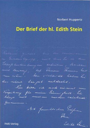 Der Brief der hl. Edith Stein: Von der Phänomenologie zur Hermeneutik