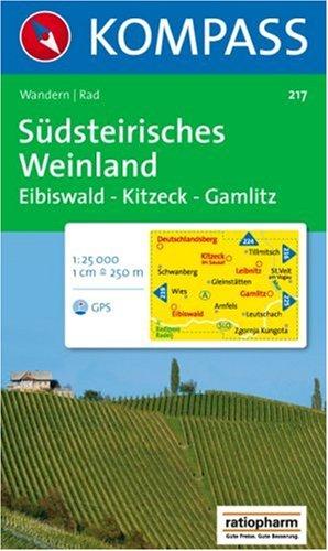 Südsteirisches Weinland: Wander- und Radtourenkarte. GPS-genau. 1:25.000