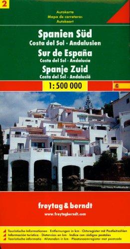 Spanien Süd-Costa del Sol - Andalusien. Autokarte. 1 : 500 000