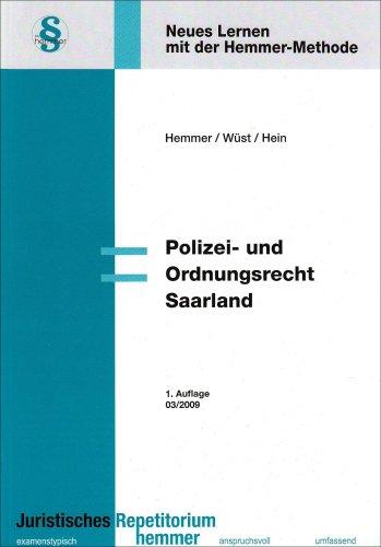 Polizei- und Ordnungsrecht Saarland: 03/2009