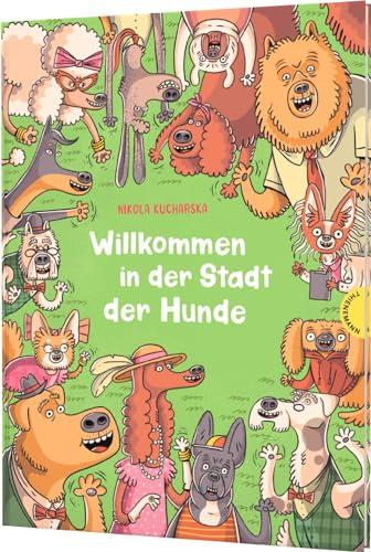 Willkommen in der Stadt der Hunde: Erfundene Fakten über Hunde in witzigen Wimmelbildern