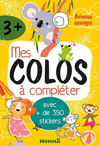 Mes colos à compléter : Animaux sauvages : avec + de 350 stickers