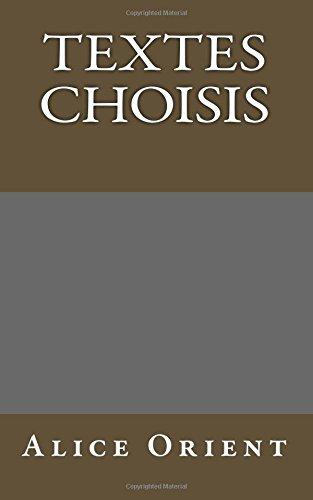 Textes choisis (Auteurs roumains ecrivant en francais, Band 1)