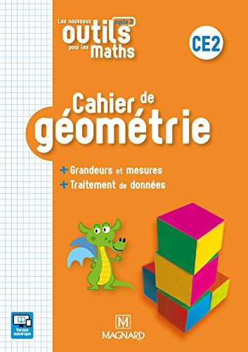 Les nouveaux outils pour les maths CE2, cycle 2 : cahier de géométrie : grandeurs et mesures, traitement de données