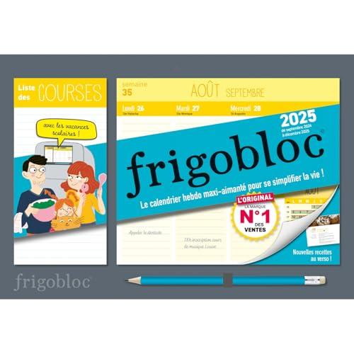 Frigobloc Hebdomadaire compact 2025-Calendrier d'organisation familiale/ sem : (sept. 2024-déc. 2025)