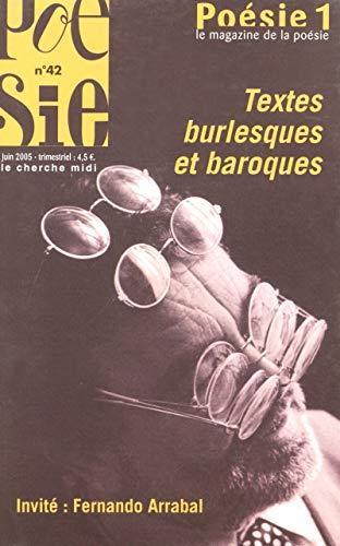 Poésie 1, n° 42. Textes burlesques et baroques