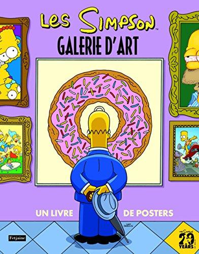 Les Simpson, galerie d'art : un grand livre de posters