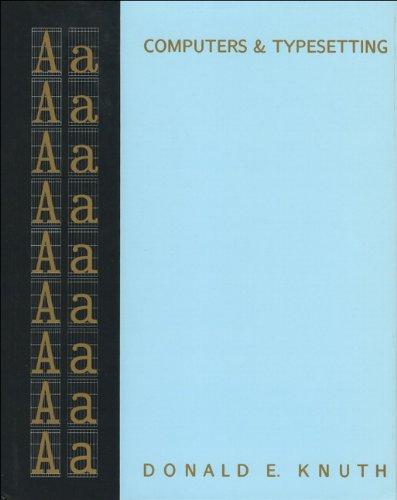 Computers & Typesetting, Volume a: The Texbook: TEXbook v.A (Computers & Typesetting Series)