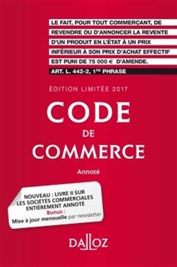 Code de commerce 2017, annoté