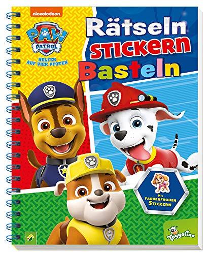 Paw Patrol Rätseln, Stickern, Basteln: Mit farbenfrohen Stickern