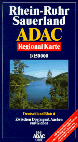 ADAC Karte, Rhein-Ruhr, Sauerland