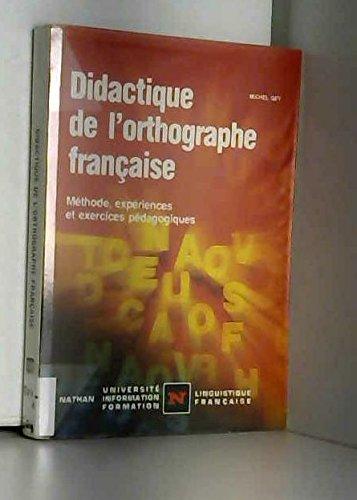 Didactique de l'orthographe française