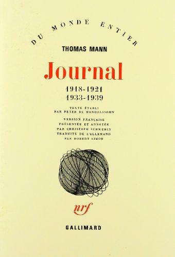 Journal. Vol. 1. 1918-1921, 1933-1939