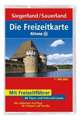 Die Freizeitkarte Allianz Siegerland / Sauerland 1 : 100 000: 66 Tipps und Fahrradtouren. Die schönsten Ausflüge für Freizeit und Familie