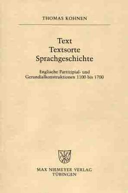 Text, Textsorte, Sprachgeschichte