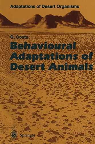 Behavioural Adaptations of Desert Animals (Adaptations of Desert Organisms)