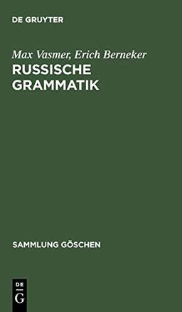 Russische Grammatik (Sammlung Göschen, 66, Band 66)