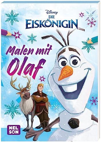 Disney Eiskönigin: Malspaß mit Olaf: Block mit lustigen Ausmalmotiven für Olaf-Fans | Für Kinder ab 4 Jahren