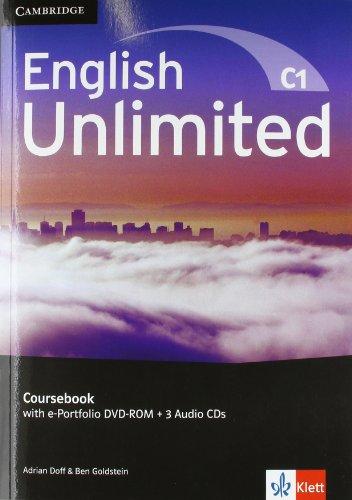 English Unlimited C1 - Advanced / Coursebook with e-Portfolio DVD-ROM + 3 Audio-CDs