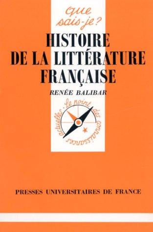 Histoire de la littérature française