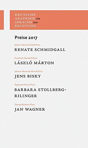 Preise 2017: Laudationes und Dankreden