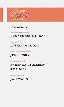 Preise 2017: Laudationes und Dankreden